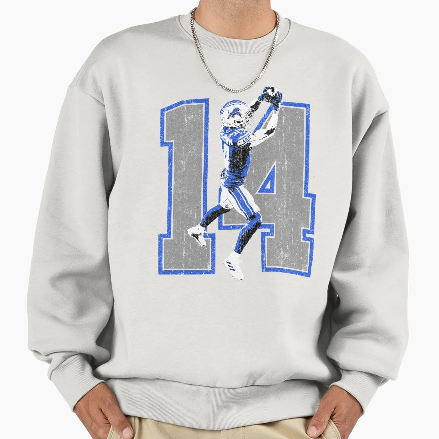Amon Ra St Brown Variant Sweatshirt - Custom Art Print for Adults - T-Shirt, Sweatshirt, Hoodie