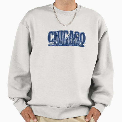Chicago Steel Horizon Skyline Illinois T-Shirt - Streetwear Style Men Women - T-Shirt, Sweatshirt, Hoodie