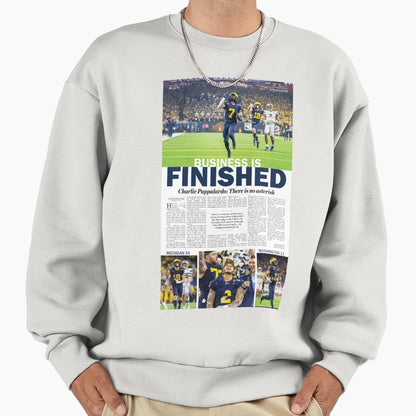 Michigan Daily Back Cover 1 10 24 Sweatshirt - Trendy Graphic for Adults - T-Shirt, Sweatshirt, Hoodie