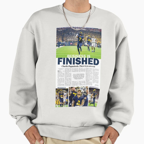 Michigan Daily Back Cover 1 10 24 Sweatshirt - Trendy Graphic for Adults - T-Shirt, Sweatshirt, Hoodie