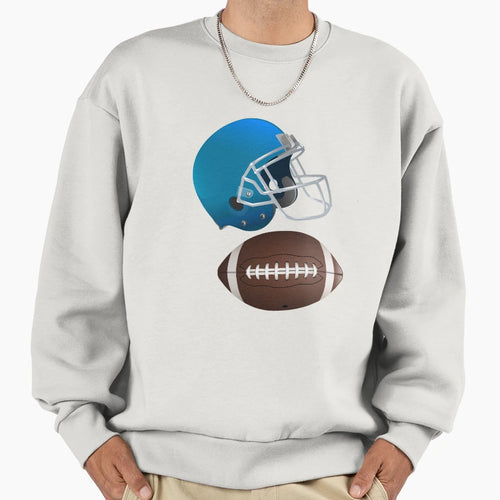 Football Gameday Helmet And Ball Sweatshirt - Streetwear Style for Adults - T-Shirt, Sweatshirt, Hoodie