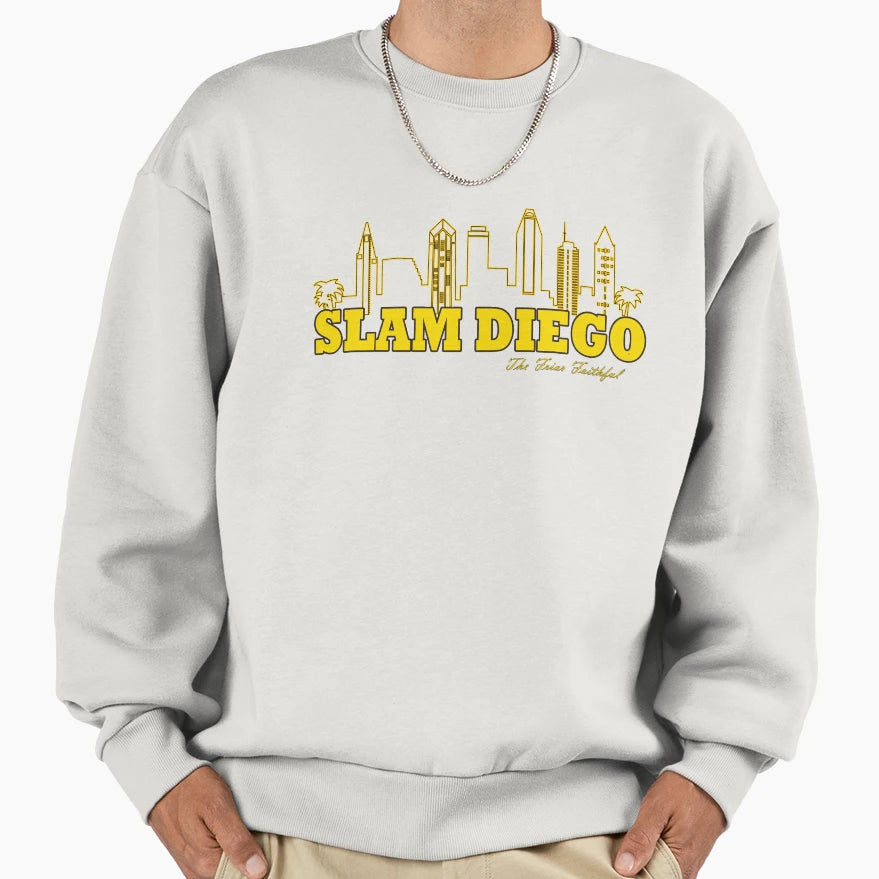 Slam Diego San Diego City Skyline Sweatshirt - Minimalist Print for Adults - T-Shirt, Sweatshirt, Hoodie