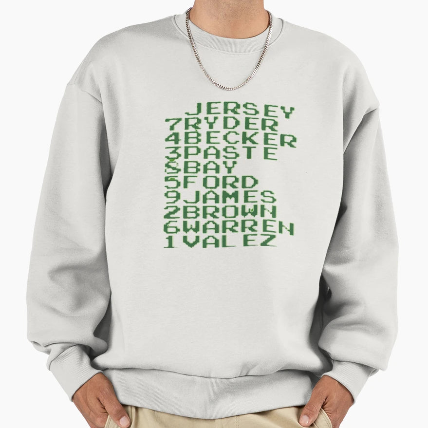Jersey Starting Lineup Sweatshirt - Graphic Print Unisex - T-Shirt, Sweatshirt, Hoodie