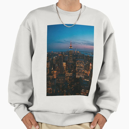 Nyc Night Sweatshirt - Unique Graphic Men Women - T-Shirt, Sweatshirt, Hoodie