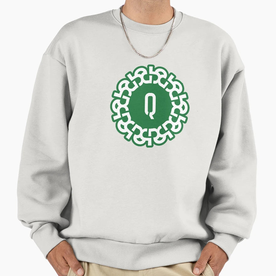 Chain Link Letter Q Bold Geometric Sweatshirt - Streetwear Style Men Women - T-Shirt, Sweatshirt, Hoodie