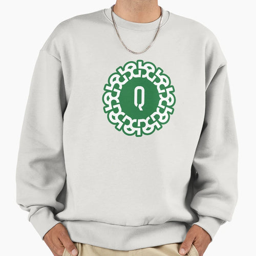 Chain Link Letter Q Bold Geometric Sweatshirt - Streetwear Style Men Women - T-Shirt, Sweatshirt, Hoodie