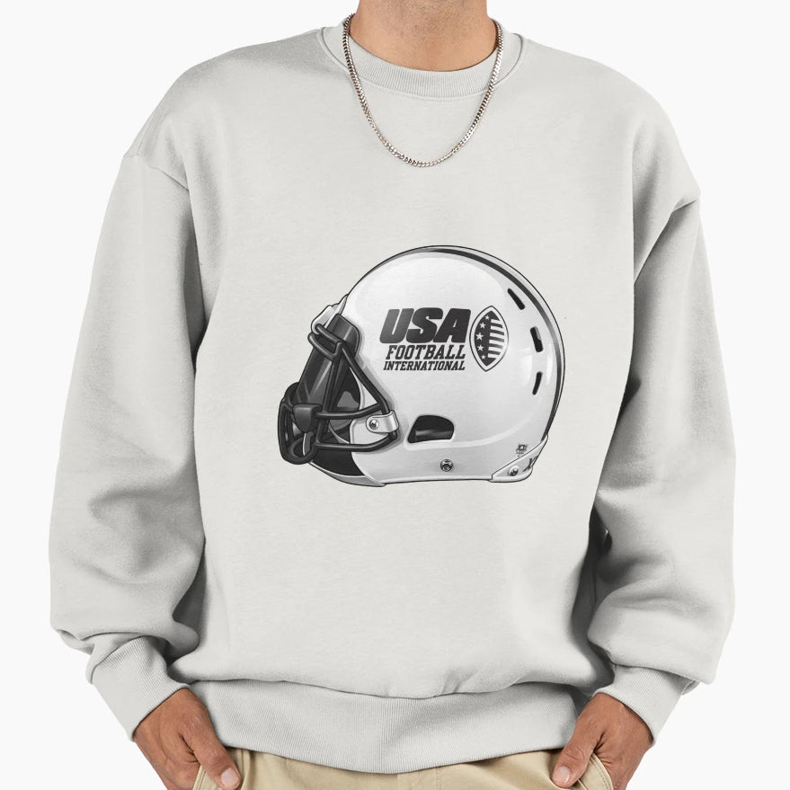 American Football Helmet Usa Sweatshirt - Minimalist Print Unisex - T-Shirt, Sweatshirt, Hoodie