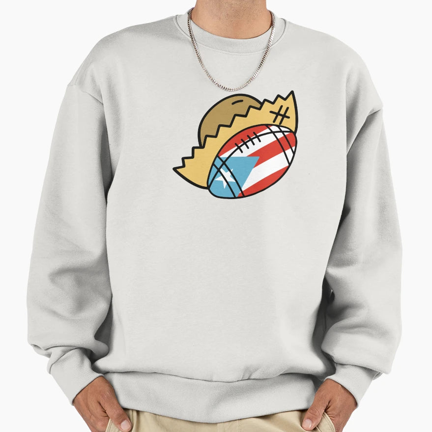 Puerto Rico Football Pava Hat Sweatshirt - Casual Everyday Wear for Adults - T-Shirt, Sweatshirt, Hoodie