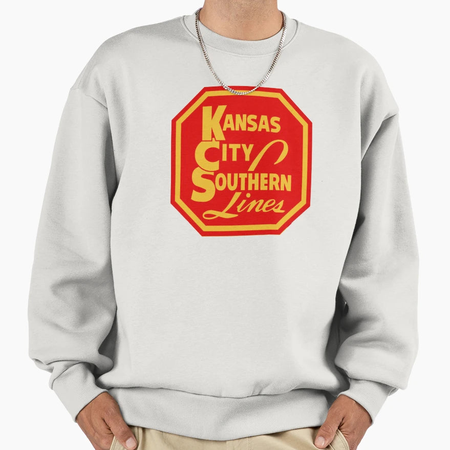 Kansas City Southern Lines Railroad Sweatshirt - Novelty Apparel Unisex - T-Shirt, Sweatshirt, Hoodie