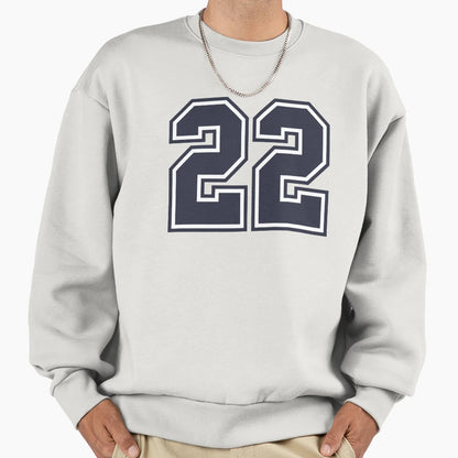 22 Sports Number Twenty Two Sweatshirt - Fun Novelty Design for Adults - T-Shirt, Sweatshirt, Hoodie