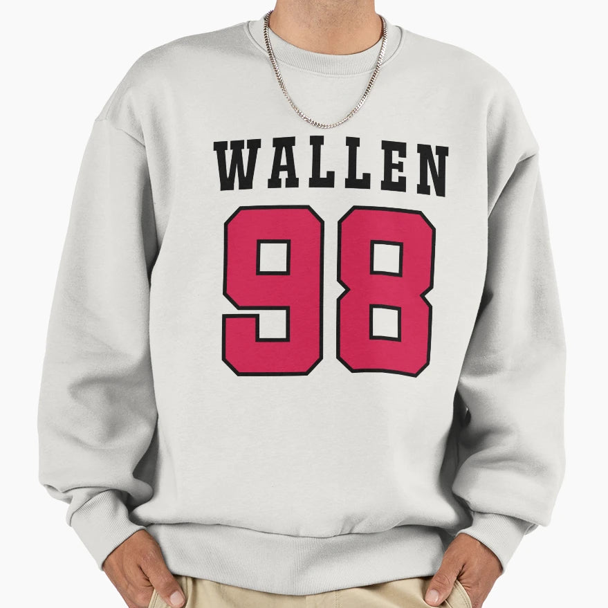 Wallen 98 Jersey Morgan Wallen 98 Sweatshirt - Minimalist Print Men Women - T-Shirt, Sweatshirt, Hoodie
