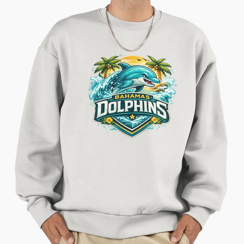 Bahamas Dolphins Sweatshirt - Unique Graphic Unisex - T-Shirt, Sweatshirt, Hoodie