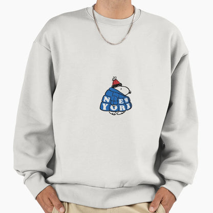 New York Snoopy Sweatshirt - Graphic Print Unisex - T-Shirt, Sweatshirt, Hoodie