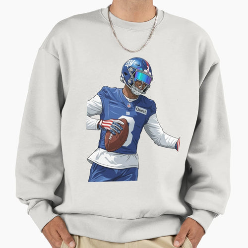 Elite Football Quarterback Sweatshirt - Custom Art Print for Adults - T-Shirt, Sweatshirt, Hoodie