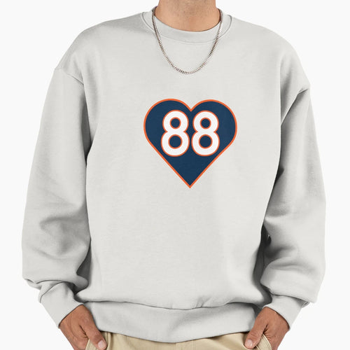 Demaryius Thomas Heart 88 Sweatshirt - Casual Everyday Wear for Adults - T-Shirt, Sweatshirt, Hoodie