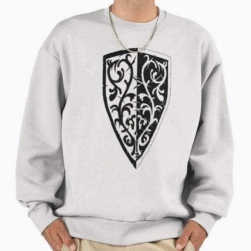 Grass Crest Shield Sweatshirt - Custom Art Print Unisex - T-Shirt, Sweatshirt, Hoodie