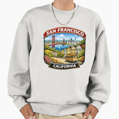 San Francisco California Sweatshirt - Novelty Apparel Unisex - T-Shirt, Sweatshirt, Hoodie