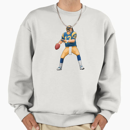 Kurt Warner 13 Drop Back Legends Sweatshirt - Unique Graphic for Adults - T-Shirt, Sweatshirt, Hoodie