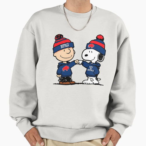 Snoopy Buffalo Bills Sweatshirt - Trendy Graphic for Adults - T-Shirt, Sweatshirt, Hoodie