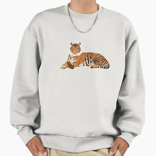 Football Tiger Sweatshirt - Aesthetic Graphic for Adults - T-Shirt, Sweatshirt, Hoodie
