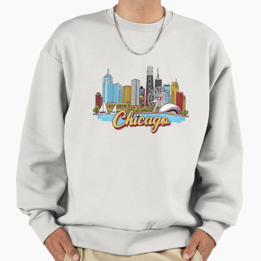Chicago Sweatshirt - Novelty Apparel Men Women - T-Shirt, Sweatshirt, Hoodie