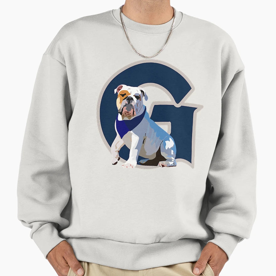 Georgetown Bulldog Sweatshirt - Graphic Print Men Women - T-Shirt, Sweatshirt, Hoodie