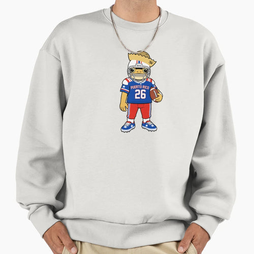 Concho Frog Puerto Rico Football Sweatshirt - Fun Novelty Design Men Women - T-Shirt, Sweatshirt, Hoodie