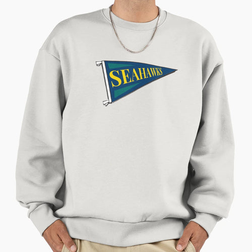 Seahawks Pennant Sweatshirt - Streetwear Style Men Women - T-Shirt, Sweatshirt, Hoodie