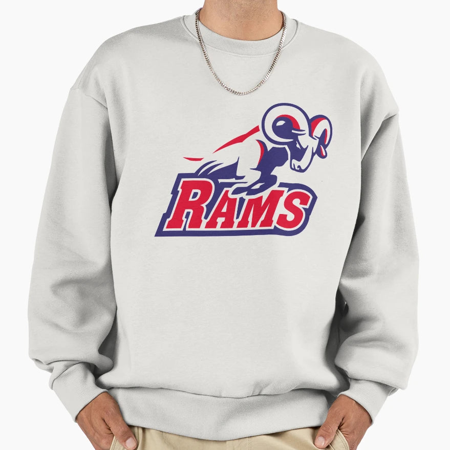 Bluefield Rams Sweatshirt - Aesthetic Graphic for Adults - T-Shirt, Sweatshirt, Hoodie