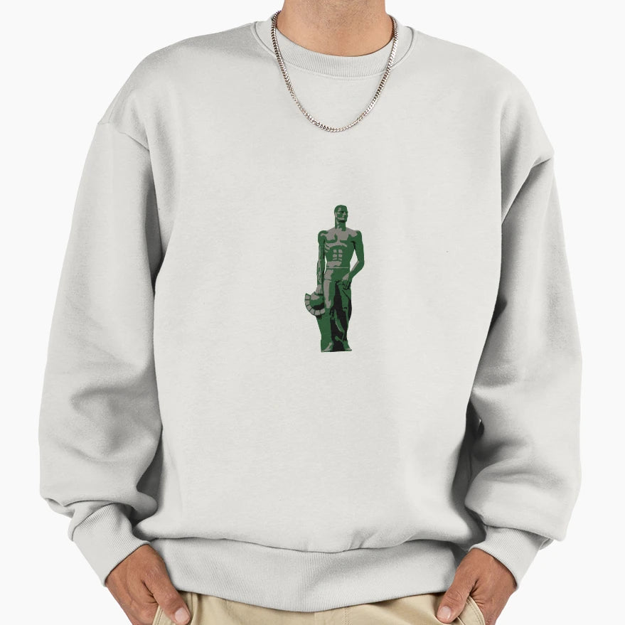 Spartan Statue Sweatshirt - Minimalist Print Men Women - T-Shirt, Sweatshirt, Hoodie