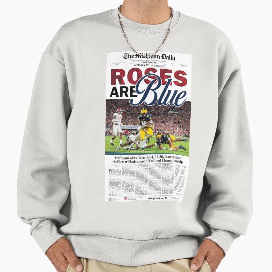 Michigan Daily Front Cover 1 3 24 Sweatshirt - Minimalist Print for Adults - T-Shirt, Sweatshirt, Hoodie
