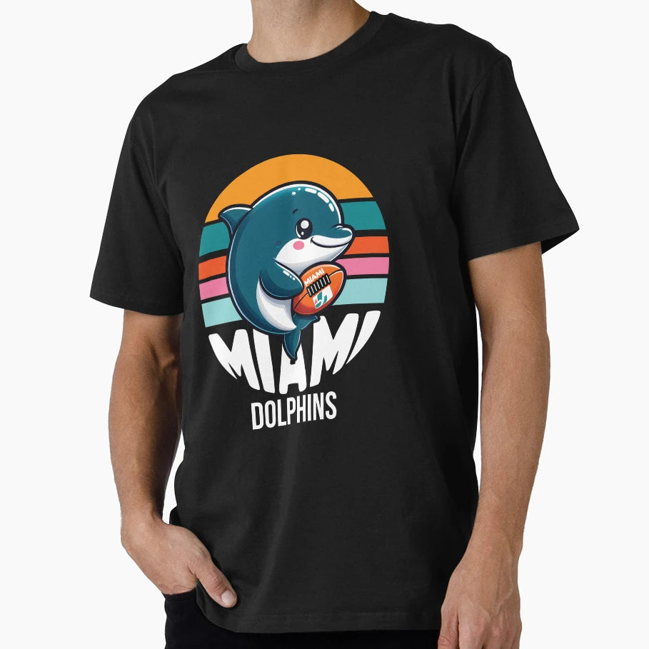 Back Miami Dolphins T-Shirt - Fun Novelty Design Unisex - T-Shirt, Sweatshirt, Hoodie