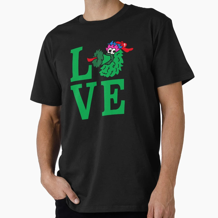Philly Phanatic Love Baseball T-Shirt - Unique Graphic for Adults - T-Shirt, Sweatshirt, Hoodie