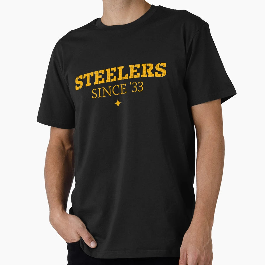 Steelers Since 33 T-Shirt - Fun Novelty Design for Adults - T-Shirt, Sweatshirt, Hoodie