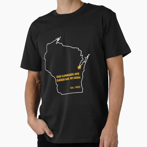 1265 Lombari Avenue Lambeau Field Green T-Shirt - Trendy Graphic Men Women - T-Shirt, Sweatshirt, Hoodie