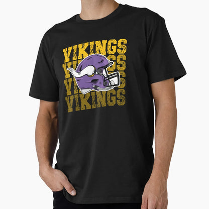 Minnesota Vikings Helmet JJ T-Shirt - Casual Everyday Wear Unisex - T-Shirt, Sweatshirt, Hoodie