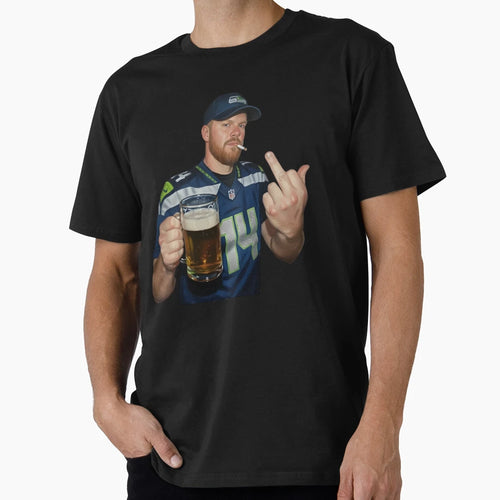 Middle Finge Sam Darnold T-Shirt - Minimalist Print Unisex - T-Shirt, Sweatshirt, Hoodie