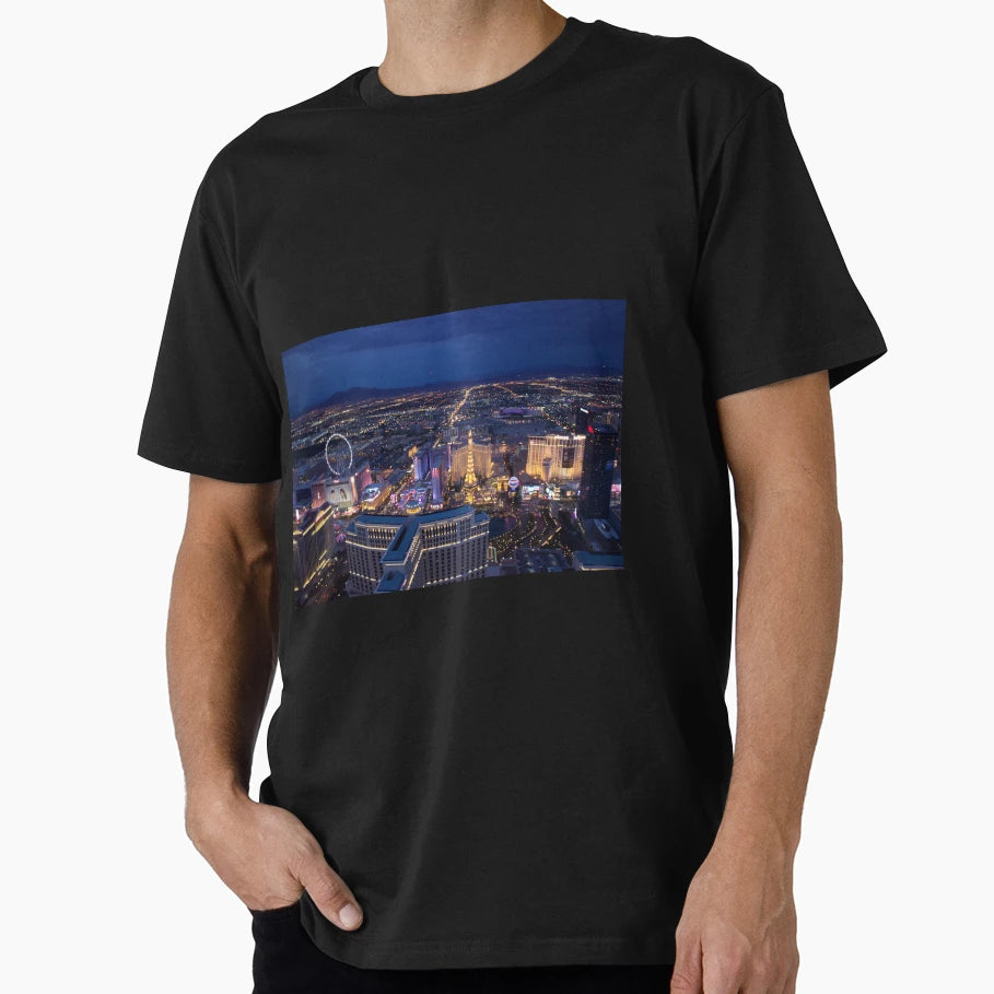 Vegas City Lights T-Shirt - Trendy Graphic Men Women - T-Shirt, Sweatshirt, Hoodie