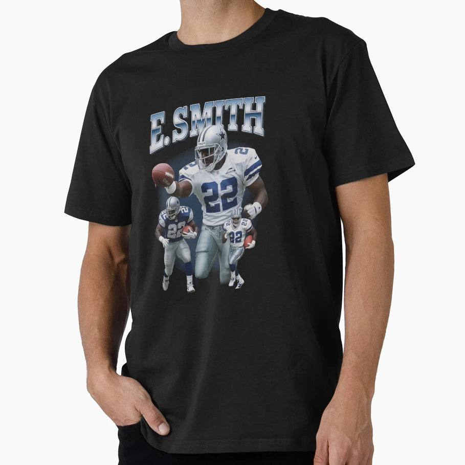 Emmitt Smith Dallas T-Shirt - Graphic Print Men Women - T-Shirt, Sweatshirt, Hoodie