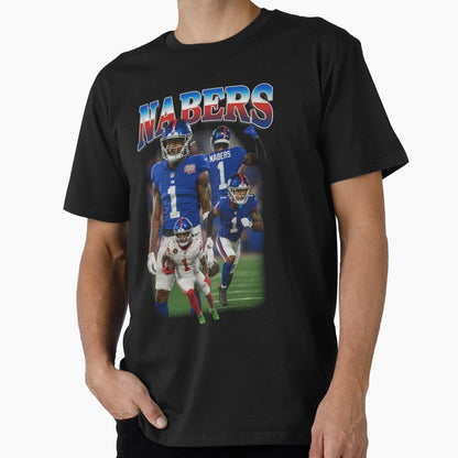 Malik Nabers New York T-Shirt - Graphic Print for Adults - T-Shirt, Sweatshirt, Hoodie