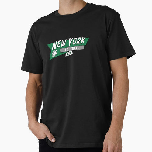 New York J 90S Football T-Shirt - Novelty Apparel Unisex - T-Shirt, Sweatshirt, Hoodie