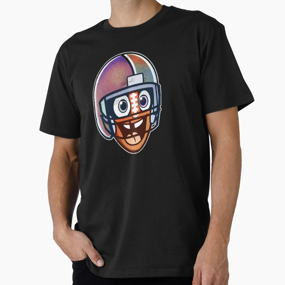 Football Character Helmet T-Shirt - Fun Novelty Design for Adults - T-Shirt, Sweatshirt, Hoodie