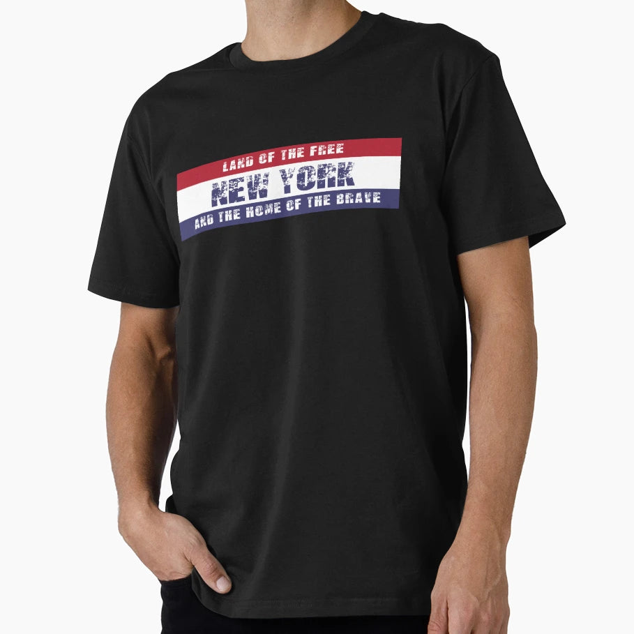Land Free New York T-Shirt - Aesthetic Graphic Unisex - T-Shirt, Sweatshirt, Hoodie
