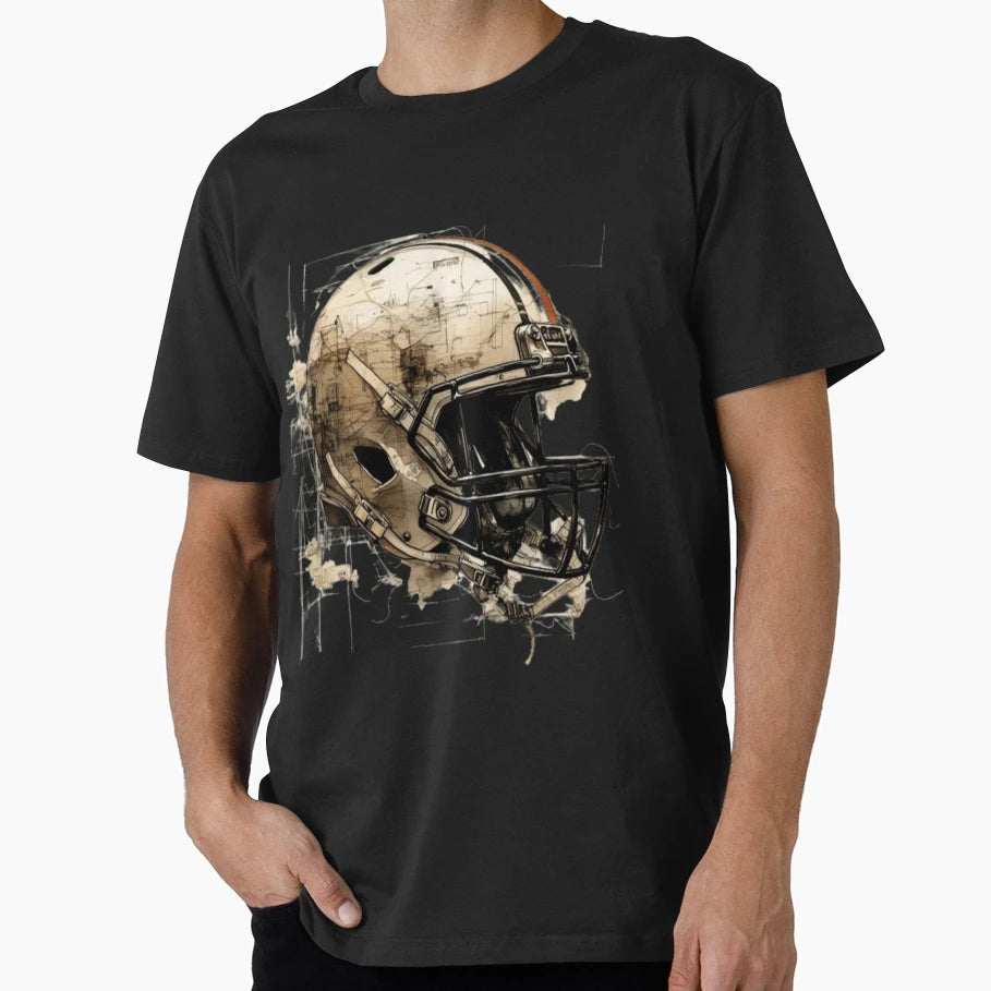 Helmet Football T-Shirt - Trendy Graphic Men Women - T-Shirt, Sweatshirt, Hoodie