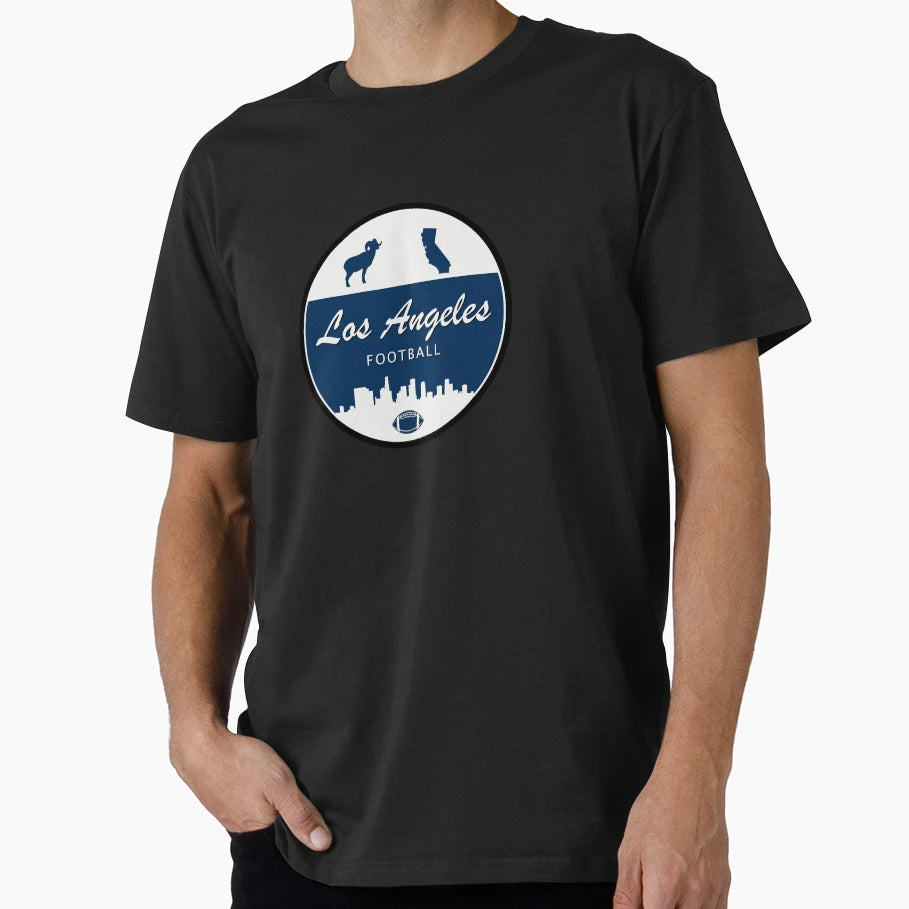 Los Angeles R Football Minimal T-Shirt - Aesthetic Graphic for Adults - T-Shirt, Sweatshirt, Hoodie