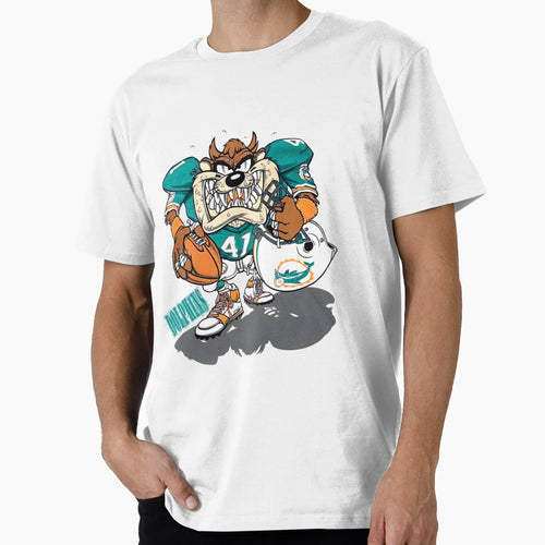 Tazmania Football Mascot Art T-Shirt - Minimalist Print Men Women - T-Shirt, Sweatshirt, Hoodie