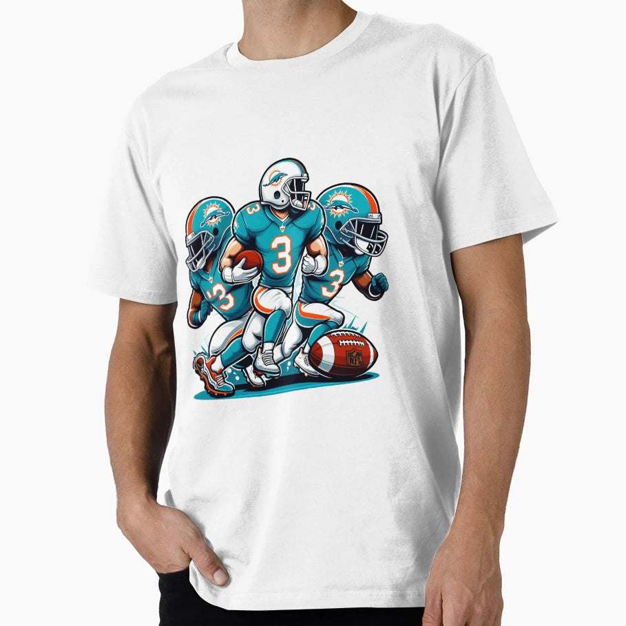 Miami Game And Dolphins 2 T-Shirt - Unique Graphic Unisex - T-Shirt, Sweatshirt, Hoodie
