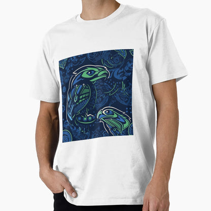 Seahawks Graffiti Digital Art T-Shirt - Minimalist Print Men Women - T-Shirt, Sweatshirt, Hoodie