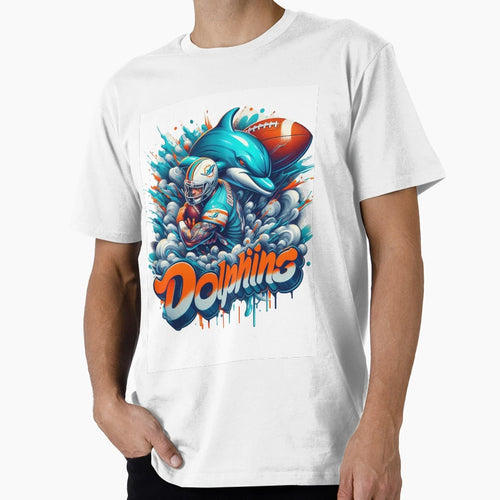 Miami Dolphins Graffiti T-Shirt - Novelty Apparel Men Women - T-Shirt, Sweatshirt, Hoodie