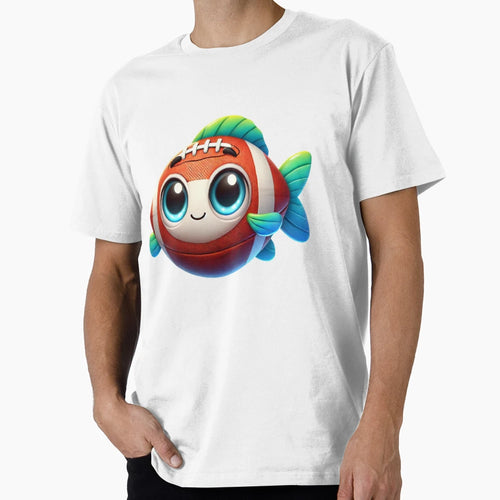 Adorable Football Fish T-Shirt - Trendy Graphic for Adults - T-Shirt, Sweatshirt, Hoodie